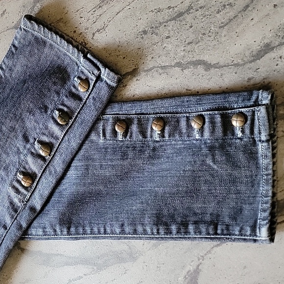 ANLO jeans with ankle button detail Dark Wash  size 29 - Picture 4 of 15